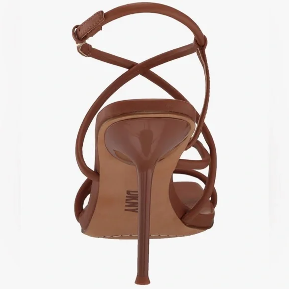 DKNY Strappy High Heel Sandals – Dk Cognac
Size 6 | New with Box - Picture 3 of 9